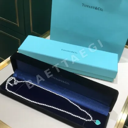티파니 925 스털링 실버 하트 목걸이 71255