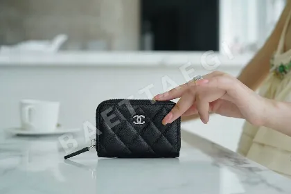 샤넬 CF 시리즈 지퍼형 카드 지갑 21697