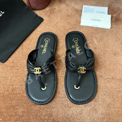 샤넬 더블 C 로고 플랫슈즈 129325