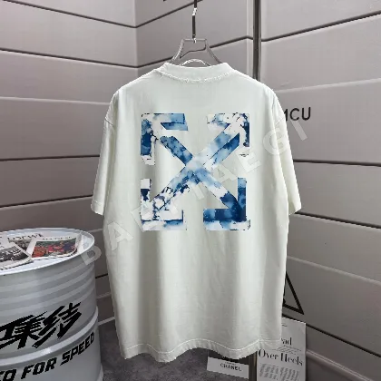 오프화이트 남여공용 반팔 SS 49584