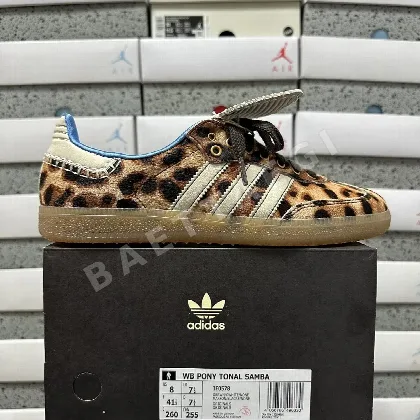 아디다스 [GOD] 삼바 포니 토널 IE0578 200655 Adidas Samba Pony Tonal Wales Bonner Leopard