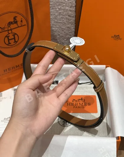 에르메스 켈리 엡솜 가죽 벨트 176753
