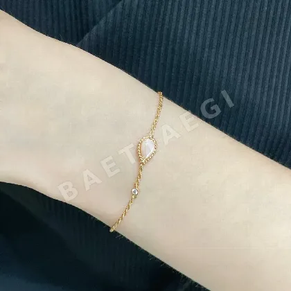 부쉐론 핑크 티어드롭 다이아몬드 팔찌 63321