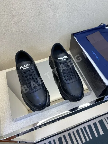 프라다 스니커즈 남성 나일론 레터링 에폭시 디자인 166761