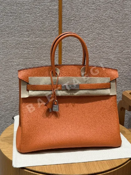에르메스 버킨 35 오렌지 토고 가방 144896