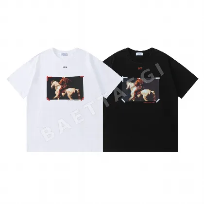 오프화이트 뉴 루즈핏 남성 반팔 티셔츠 87415