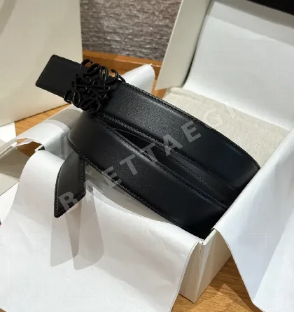 로에베 아나그램 양면 가죽 벨트 179255