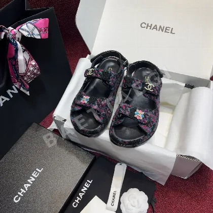 샤넬 더블 C 벨크로 비치 슈즈 94952