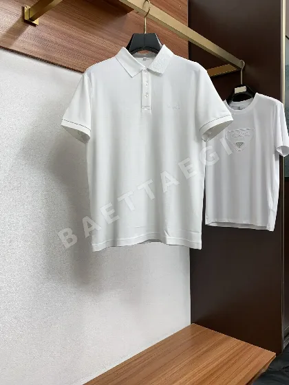 로로피아나 남성 코튼 메시 반팔 티셔츠 48166
