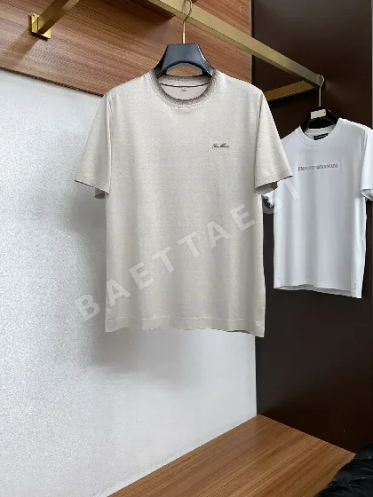 로로피아나 남성 크루넥 반팔 티셔츠 48049