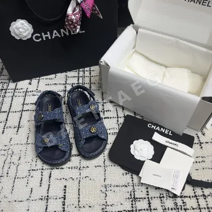 샤넬 더블 C 벨크로 비치슈즈 94925
