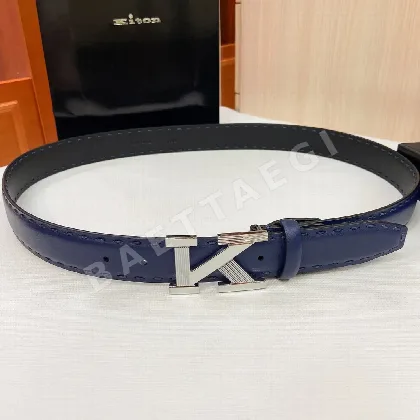 키톤 카프스킨 수제 바느질 가죽 벨트 88579