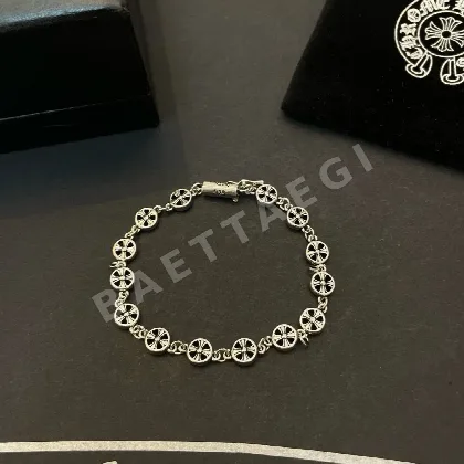 크롬하츠 레트로 T자형 플라워 팔찌 127737