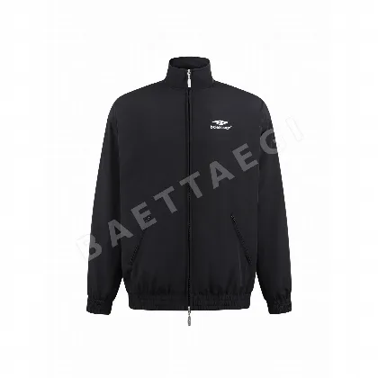 발렌시아가 스탠드 카라 자수 로고 자켓 146707
