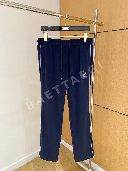 브루넬로쿠치넬리 에어리 라이스그레인 체크 린넨 남성 바지 88396