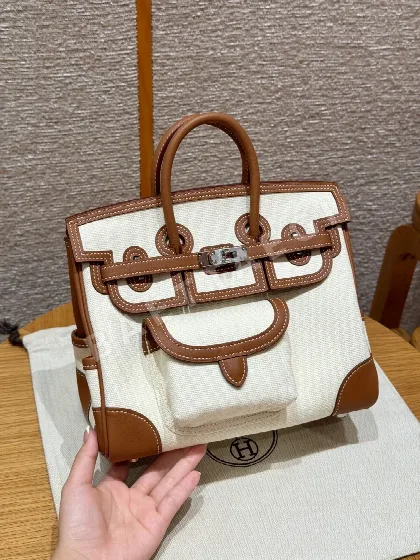 에르메스 버킨카고 캔버스 가방 191819