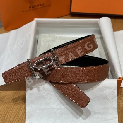 에르메스 H 버클 양면 가죽 벨트 175566