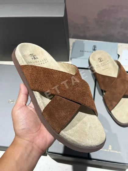 브루넬로쿠치넬리 남성 스웨이드 샌들 149280