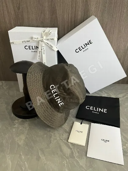 셀린느 자수 코튼 버킷햇 모자 84320
