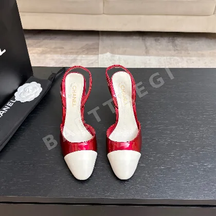 샤넬 더블 C 컷아웃 가을용 하이힐 신발 115373