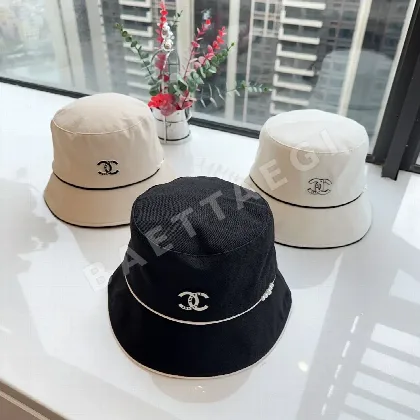 샤넬 린넨 코튼 피셔맨 햇 모자 82795