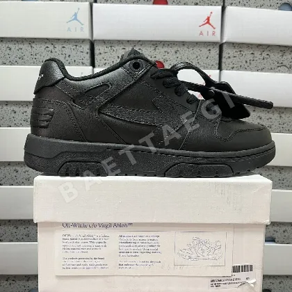 오프화이트 아웃 오브 오피스 OOO 로우 탑스 올블랙 202411 Off White Out Of Office OOO Low Tops