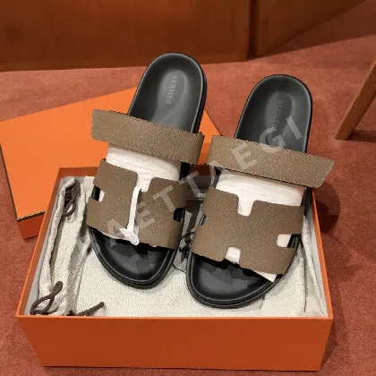에르메스 시프르 샌들 Calfskin 컷아웃 206646