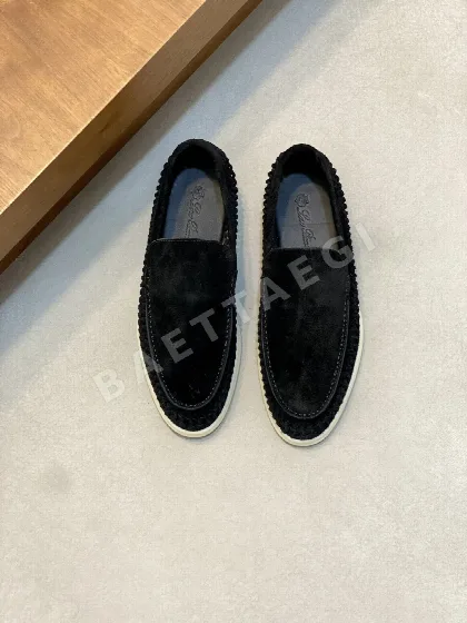 로로피아나 남성 스웨이드 우븐 슬립온 로퍼 115437