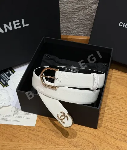 샤넬 리버시블 스무스 카프스킨 D 버클 벨트 176623