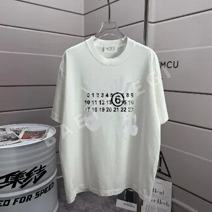 마르지엘라 워시드 가공 데미지 크루넥 반팔 티셔츠 88733