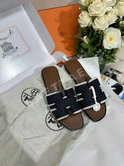 에르메스 데님 오란 슬리퍼 94012