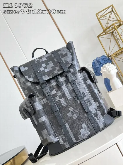 루이비통 다모플라주 블랙 미디엄 백팩 M14952