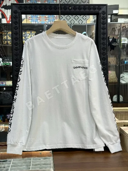 크롬하츠 두루마리 문양 산스크리트어 프린트 남성 긴팔 셔츠 107808