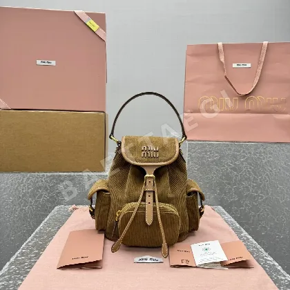 미우미우 코듀로이 백팩 세일상품 133478