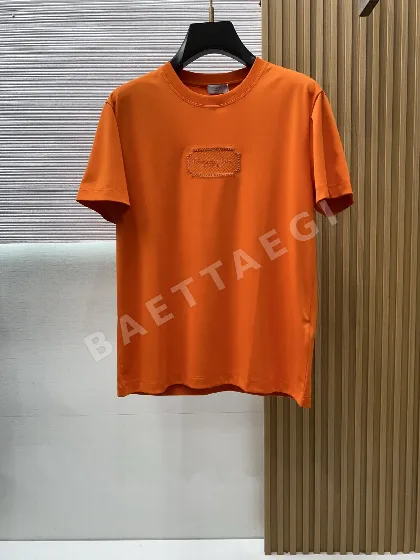 디올 남성 머서라이즈드 코튼 반팔 티셔츠 47614