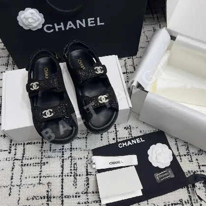 샤넬 더블 C 벨크로 비치슈즈 여성 신발 94798