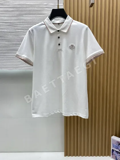 로로피아나 남성 코튼 피케 메시 반팔 티셔츠 48086