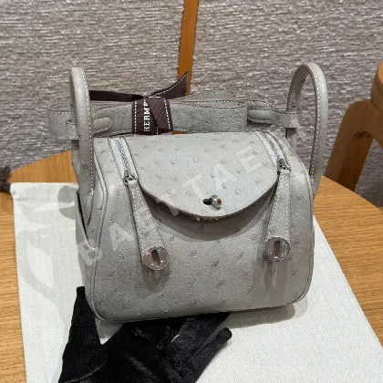 에르메스 린디 미니 타조 가죽 가방 146103