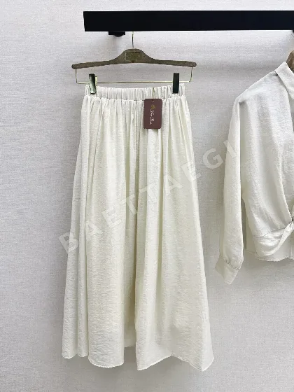 로로피아나 플리츠 밴딩 여성 바지