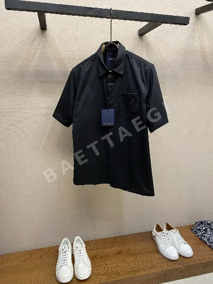 루이비통 코튼 포플린 가슴 포켓 반팔 셔츠 96638