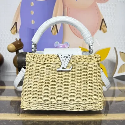 루이비통 카푸시느 BB 라탄 핸드백 M48865