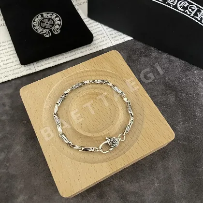 크롬하츠 클래식 레트로 패치워크 레터 팔찌 61582