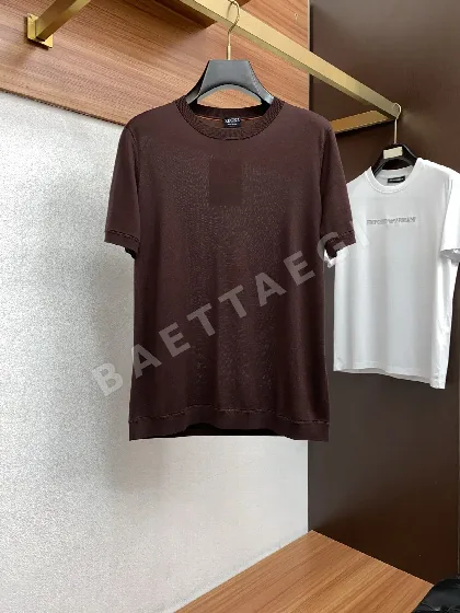 제냐 남성 텐셀 크루넥 반팔 셔츠 49602