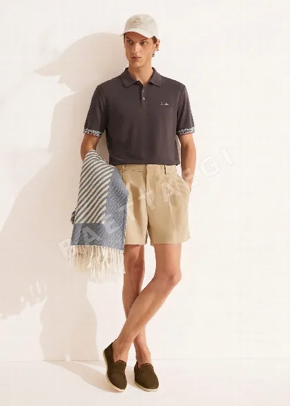 로로피아나 남성 린넨 반팔 티셔츠 88365