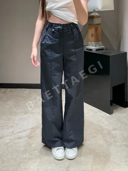 샤넬 더블 C 메탈 버클 네이비 여성 바지 137760