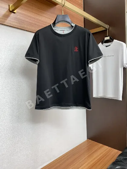브루넬로쿠치넬리 남성 코튼 반팔 티셔츠 47942