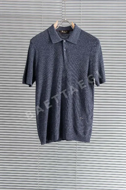 로로피아나 남성 린넨 혼방 반팔 티셔츠 48119
