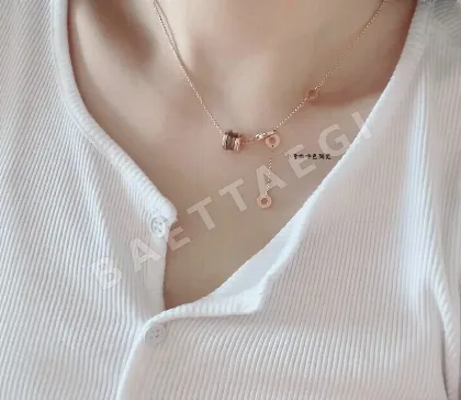 불가리 커피색 세라믹 목걸이 64822