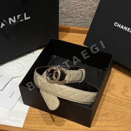 샤넬 램스킨 더블 C 메탈 벨트 58635
