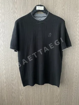 브루넬로쿠치넬리 남성 크루넥 반팔 니트 티셔츠 197691
